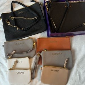 Joy Mangano 8 pc zipped pouch set